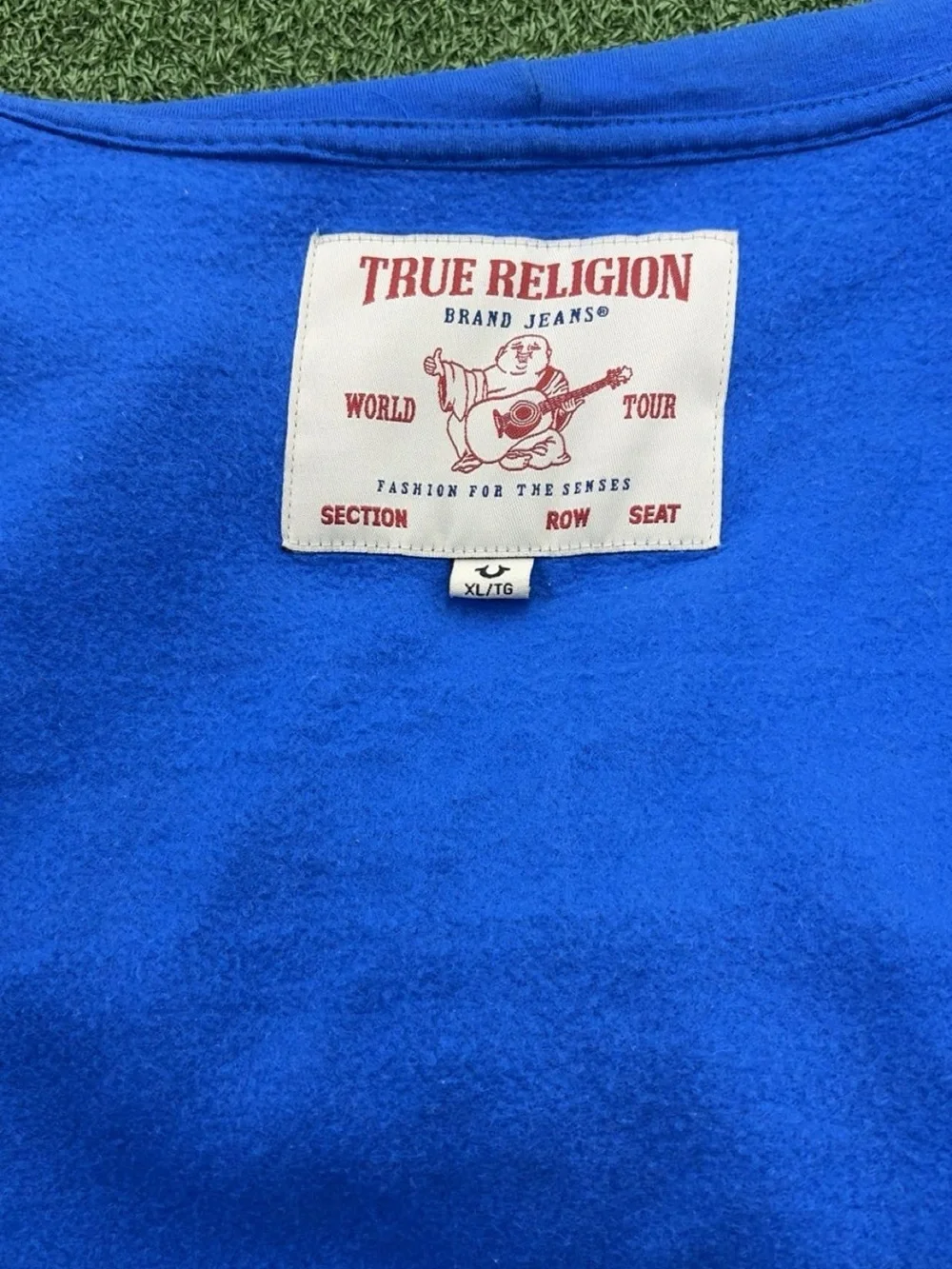 True Religion Bright Blue Pullover Sweatshirt